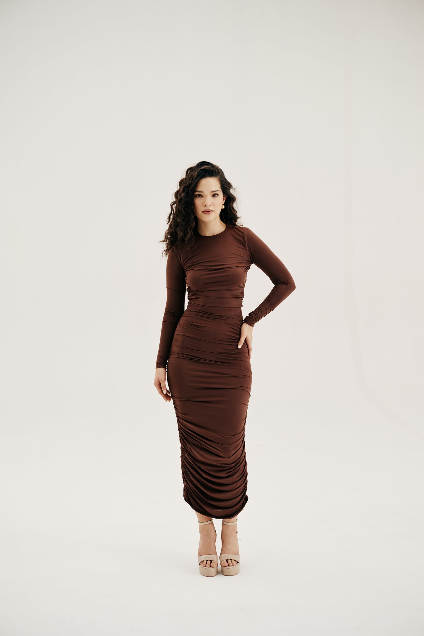 Gathered Bodycon dress