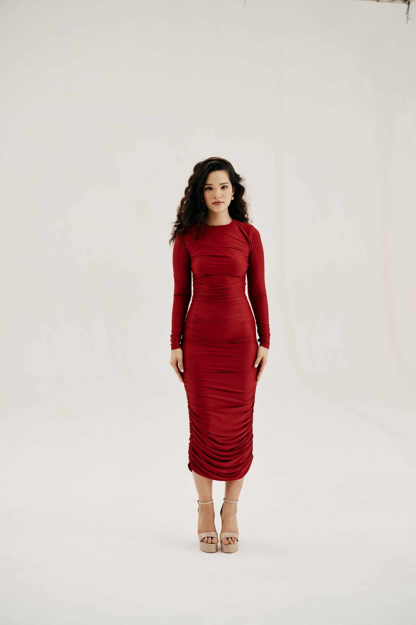 Gathered Bodycon dress