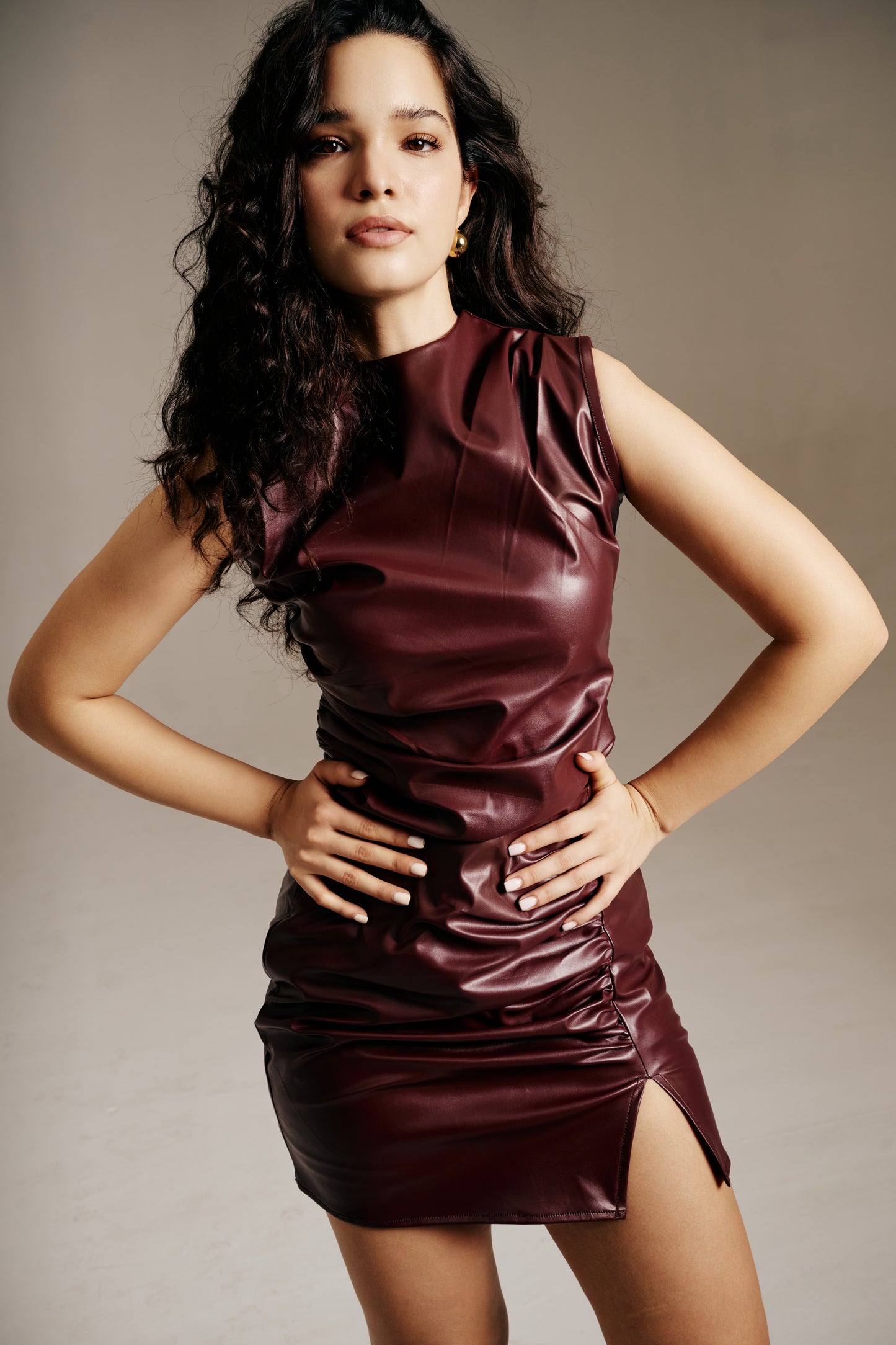 Faux leather Co-ord Set
