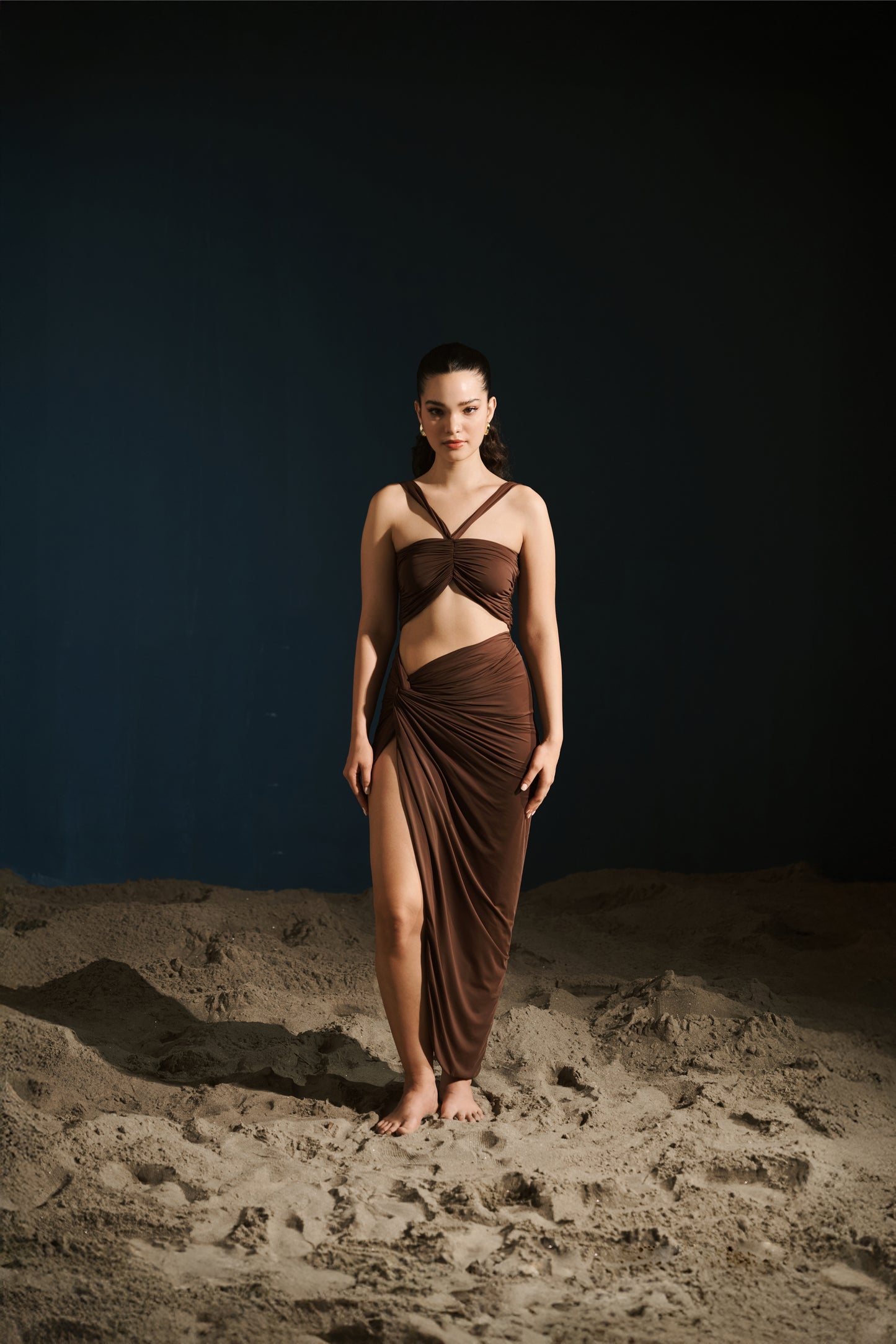 Draped Top - Chocolate
