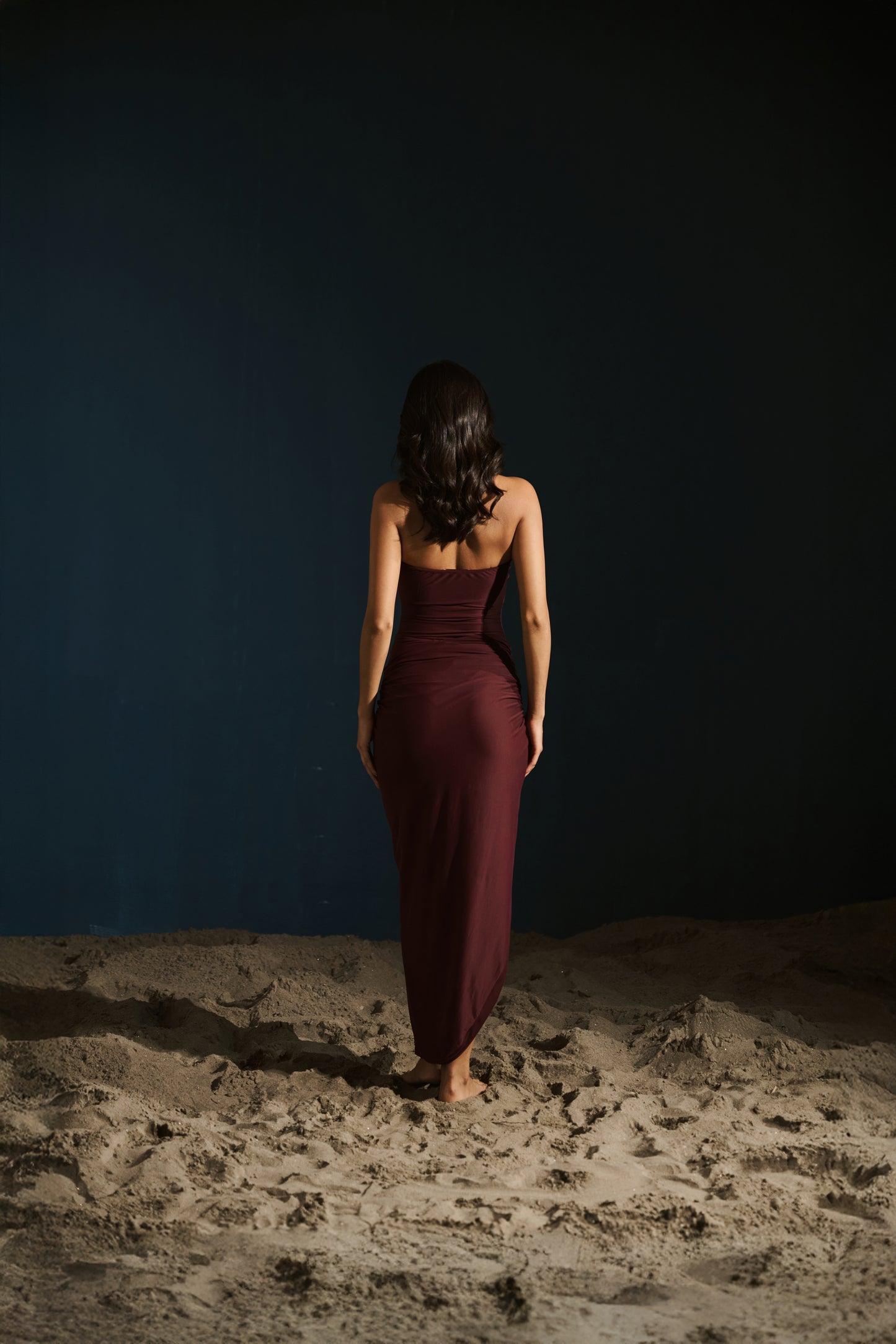 Cut-Out Bodysuit - Wine