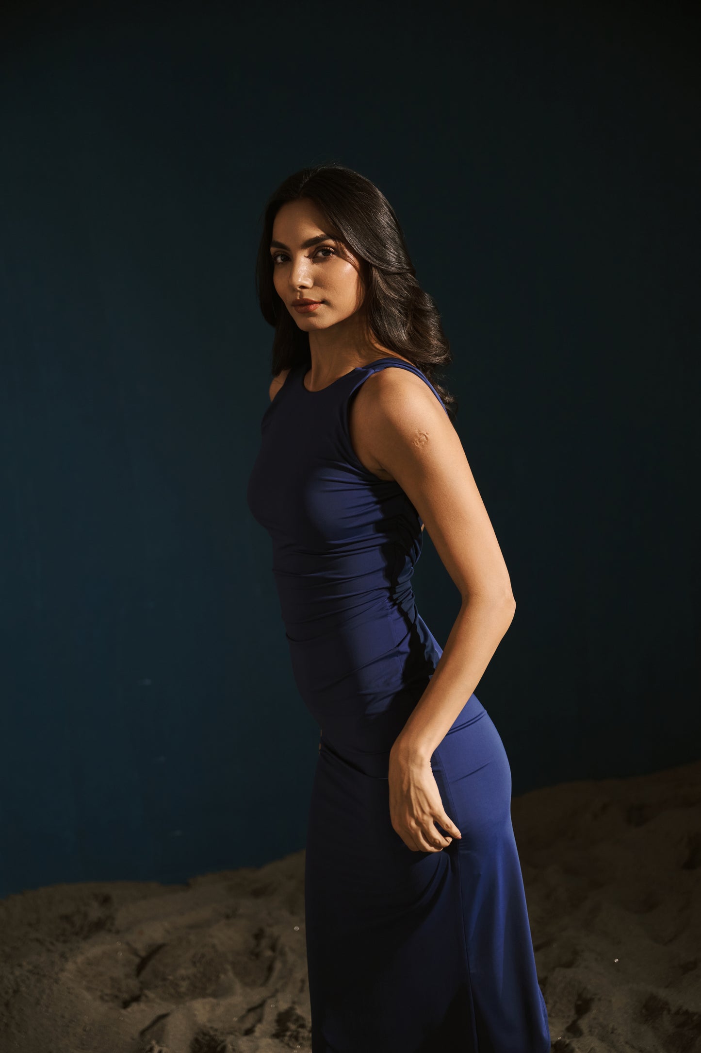 The Twist Dress – Navy