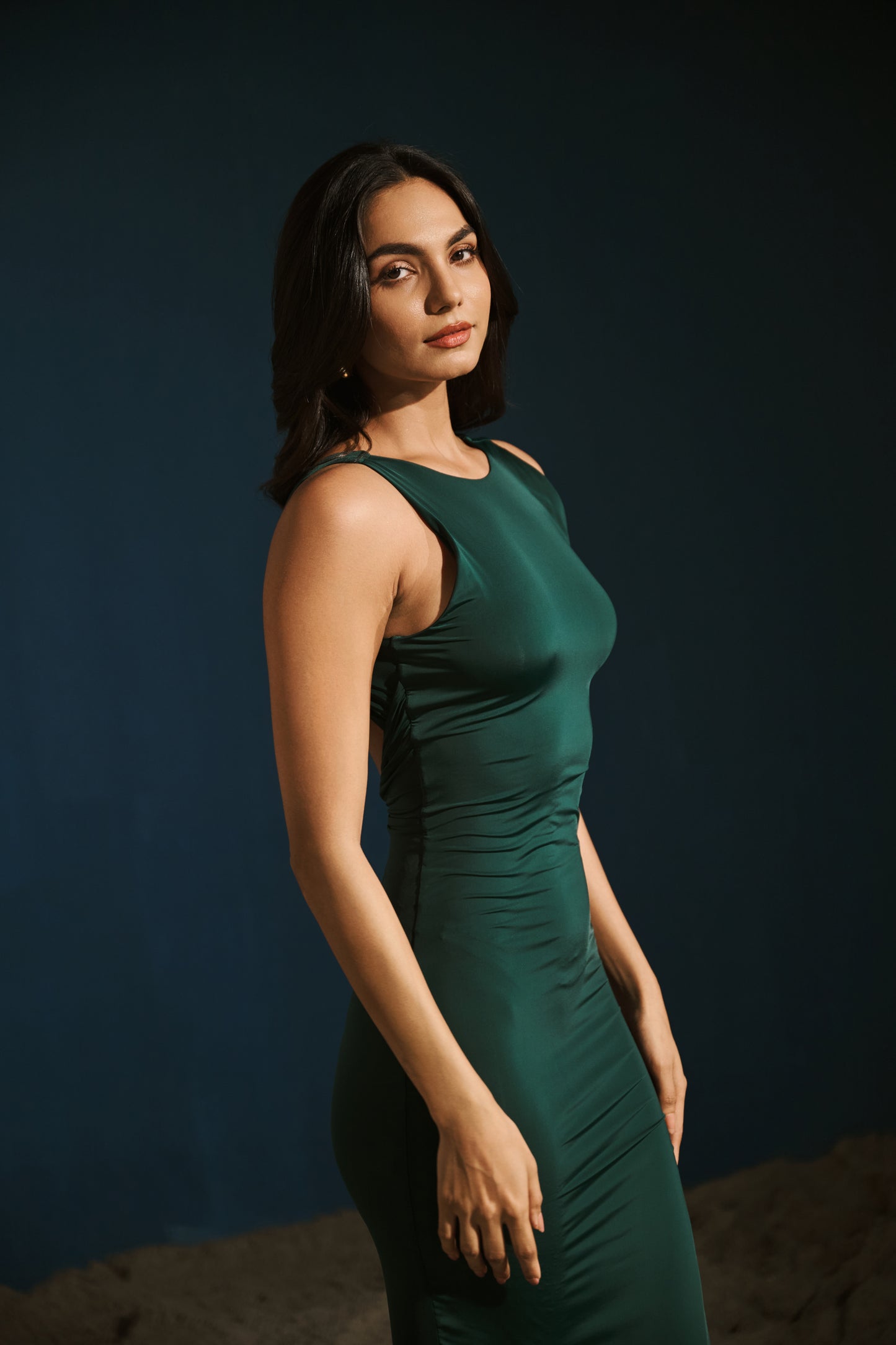 The Twist Dress – Emerald