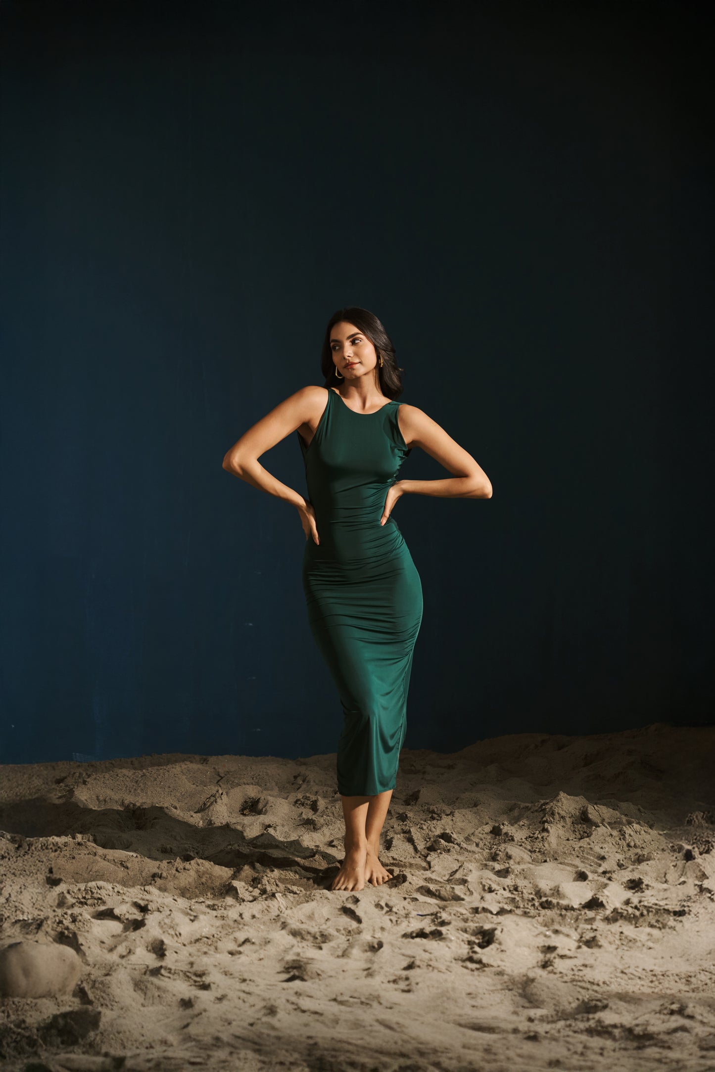 The Twist Dress – Emerald