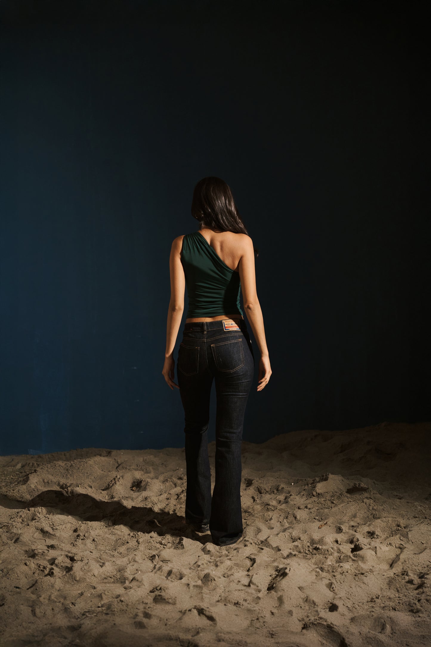 The One-Shoulder Top – Emerald