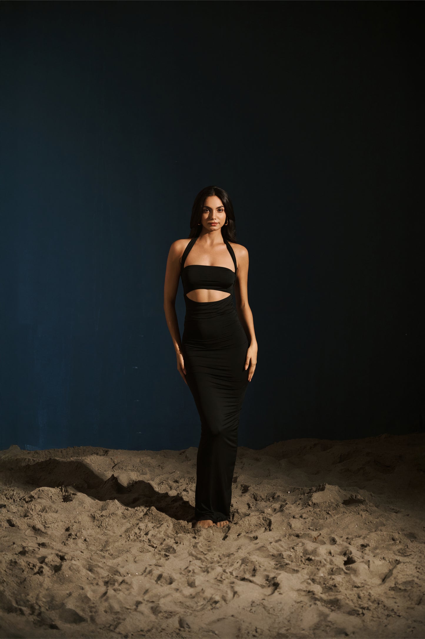The Halter Dress- Black