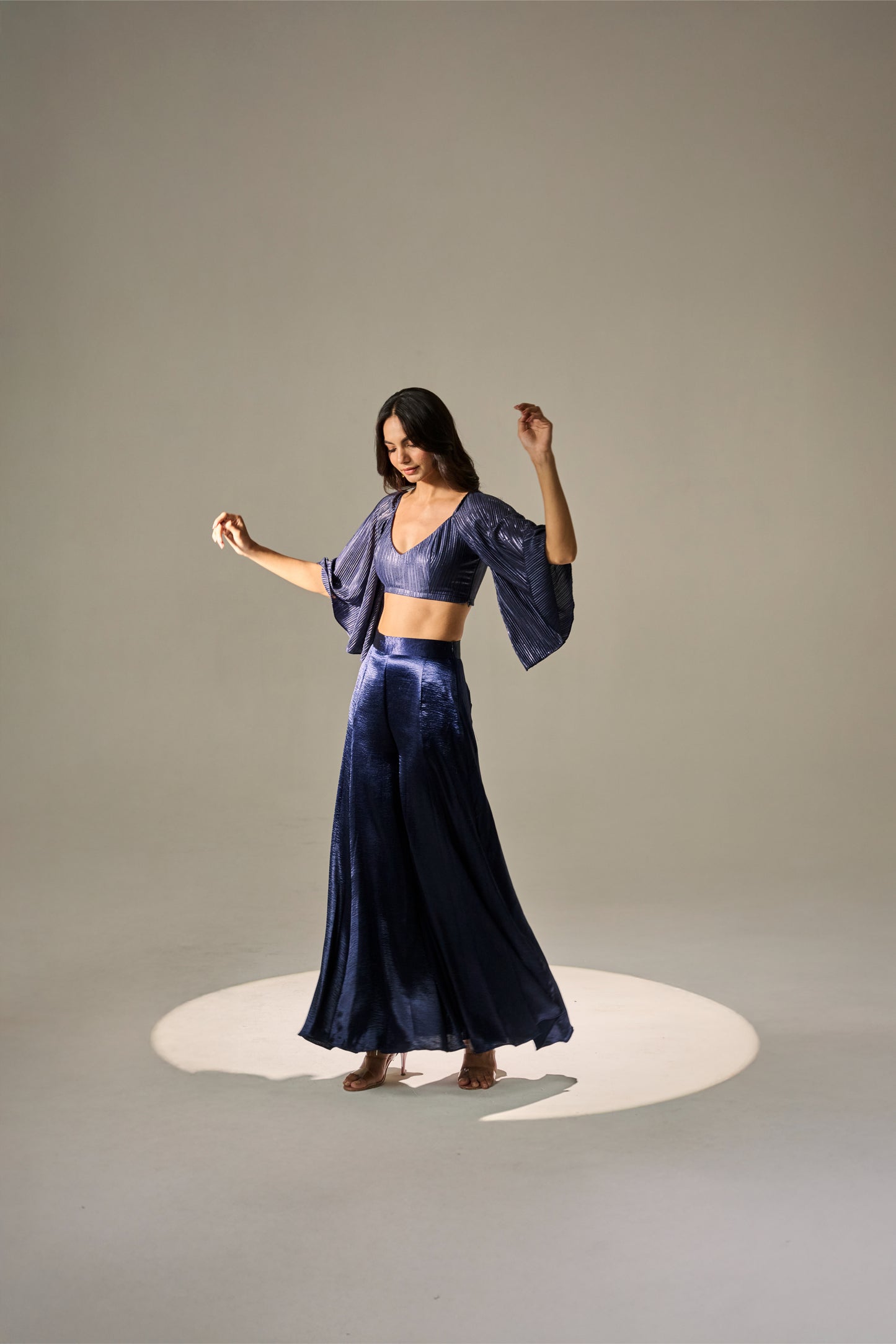 Midnight V-Neck Co-ord Set