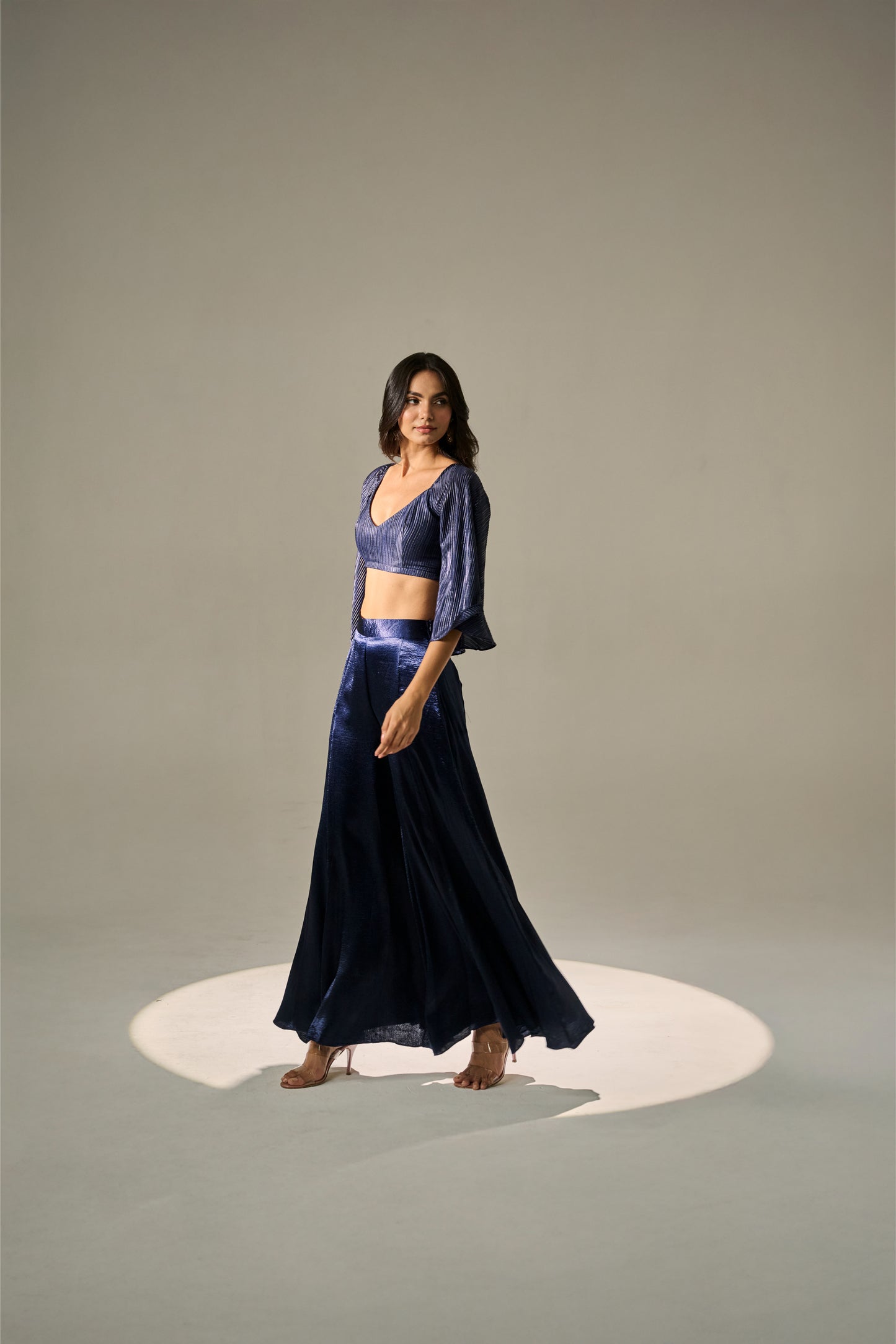 Midnight V-Neck Co-ord Set