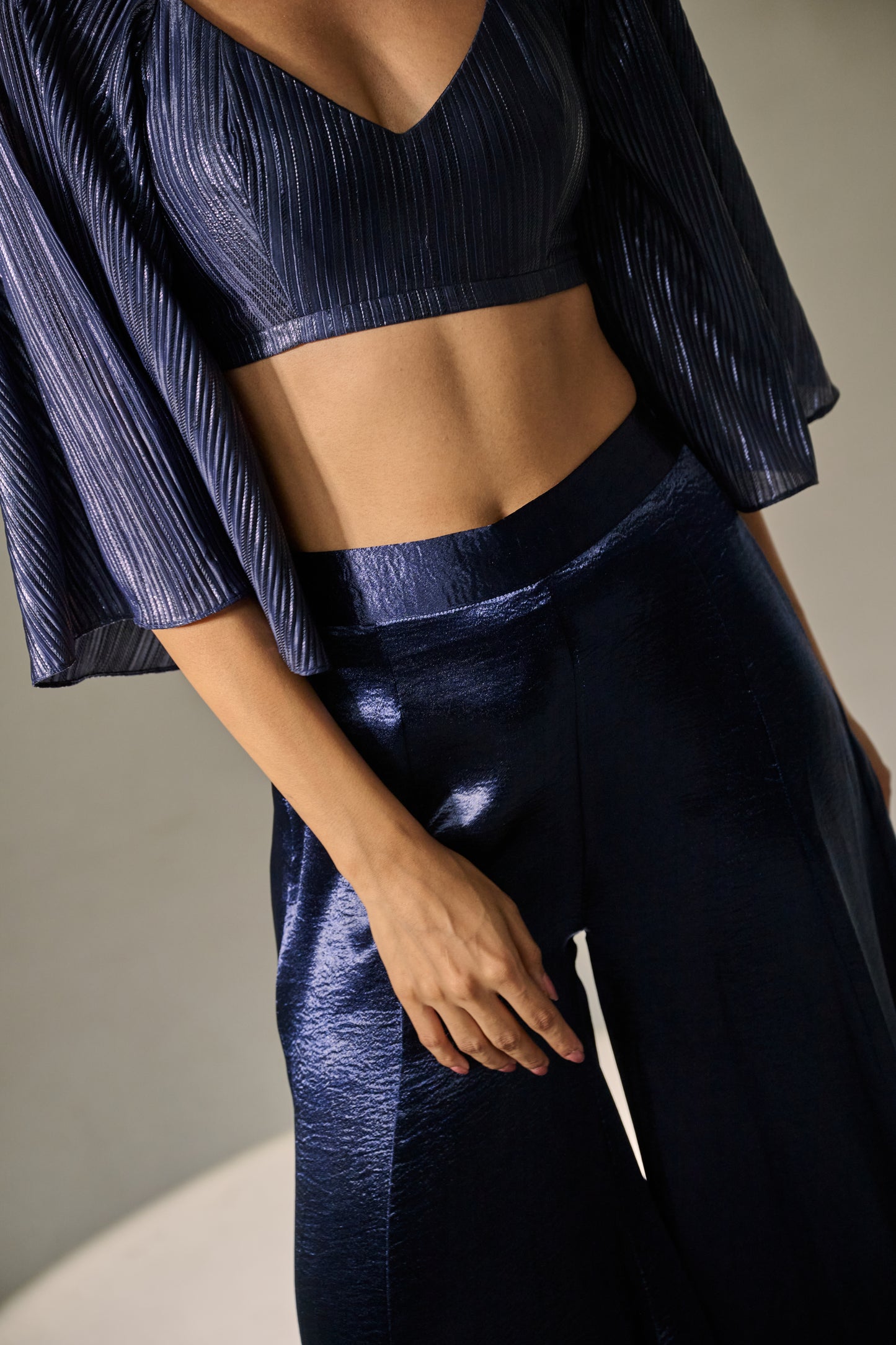 Midnight V-Neck Co-ord Set