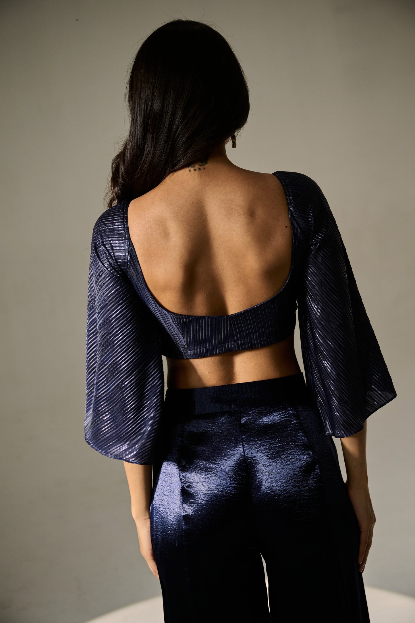 Midnight V-Neck Co-ord Set