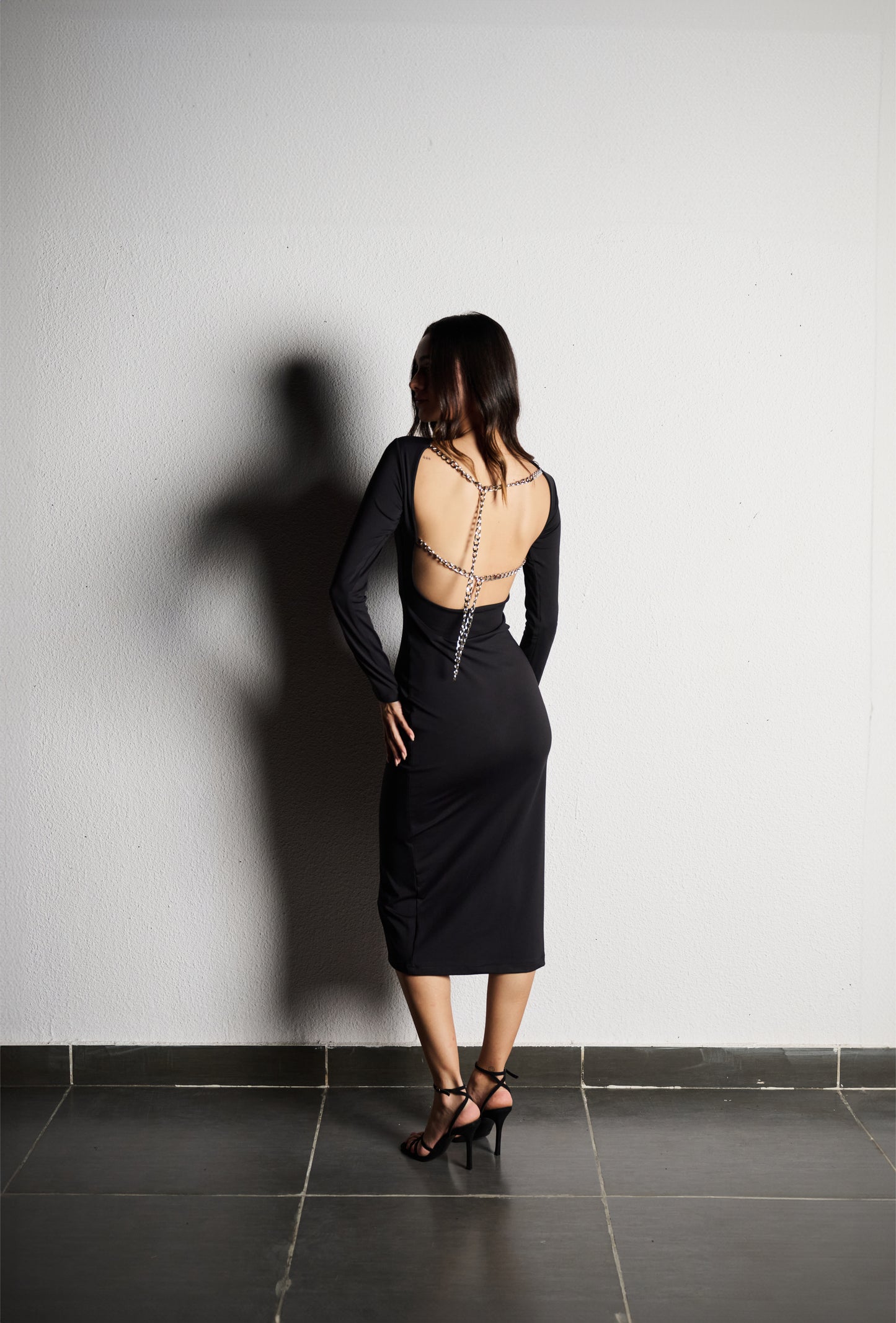 Chain Detail Long Dress