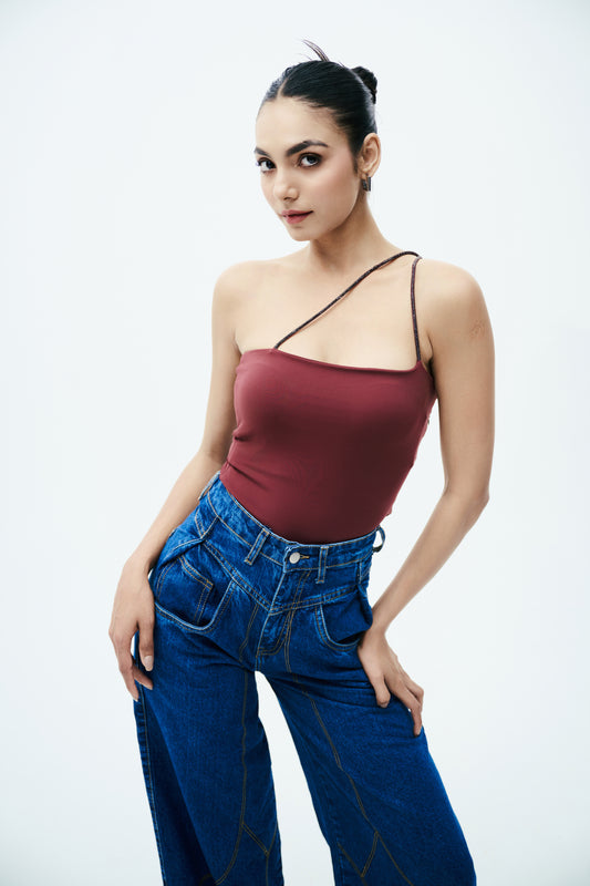 Rhinestone Top: Wine