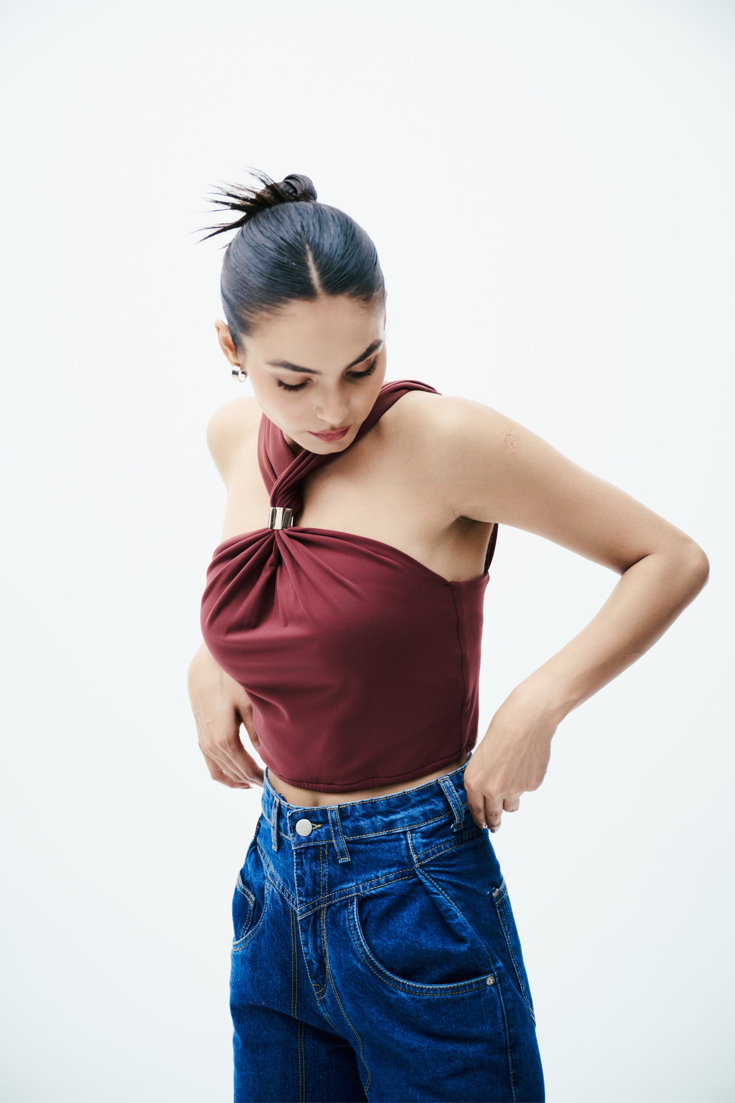 Draped Halter Top