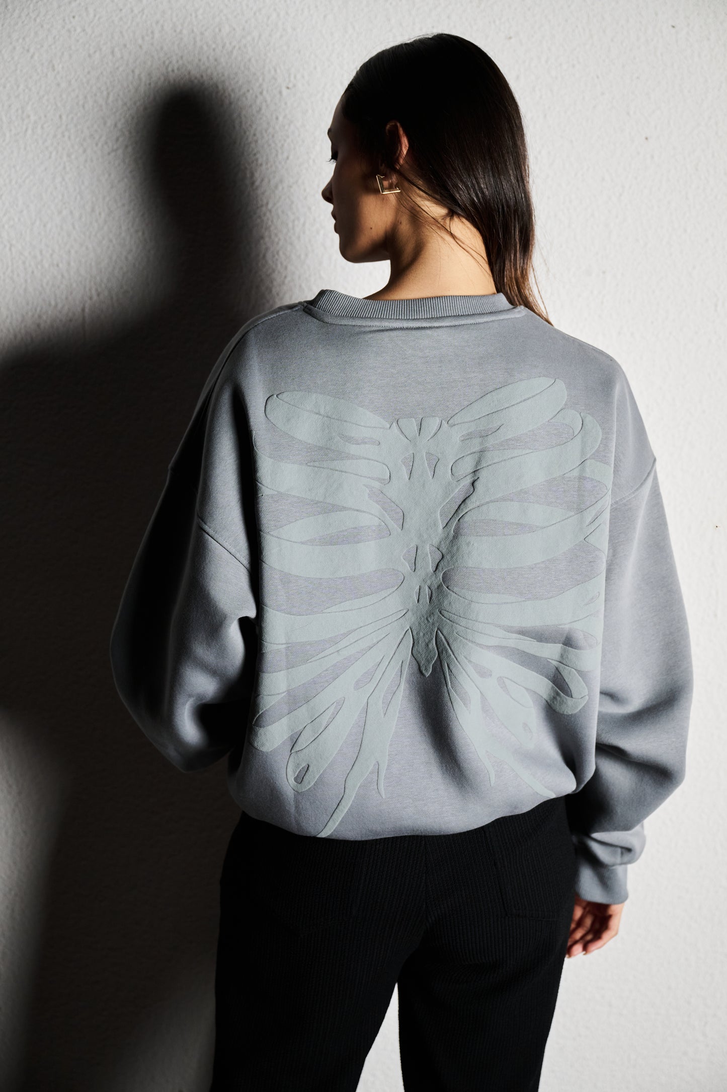 Rib Detail Sweatshirt