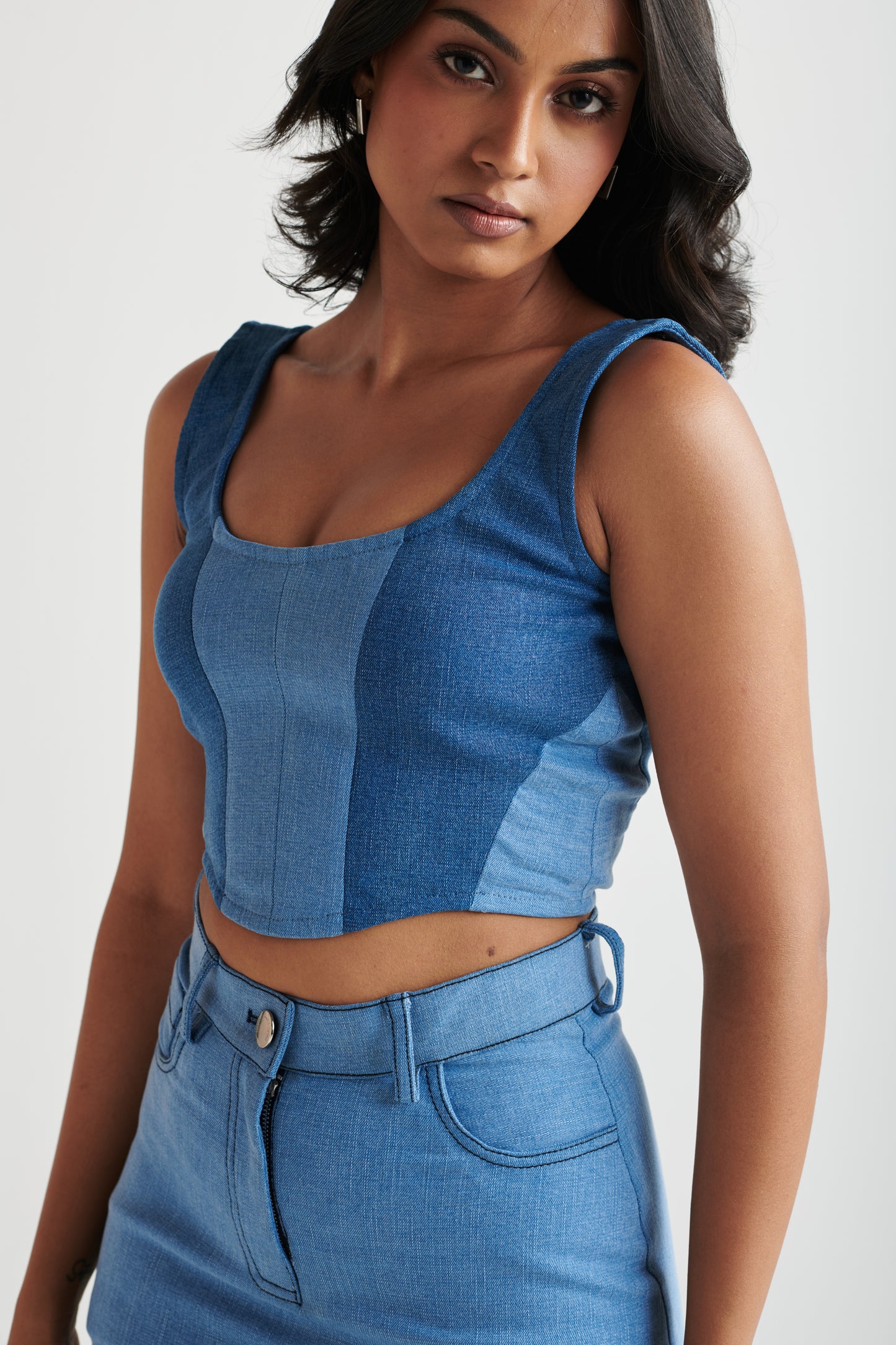 Denim Corset