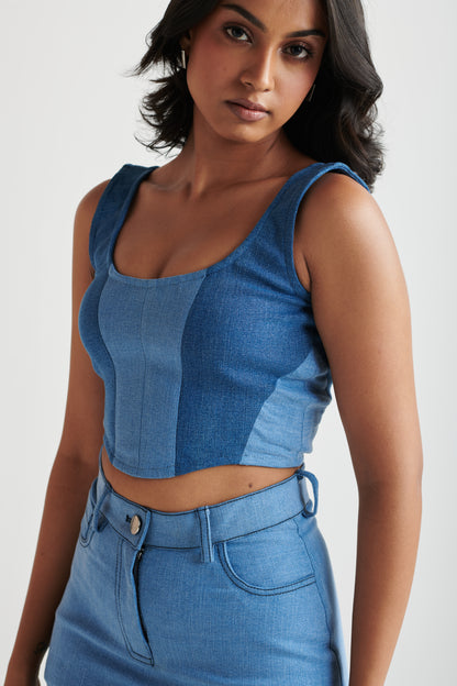 Denim Corset