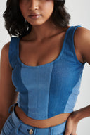Denim Corset