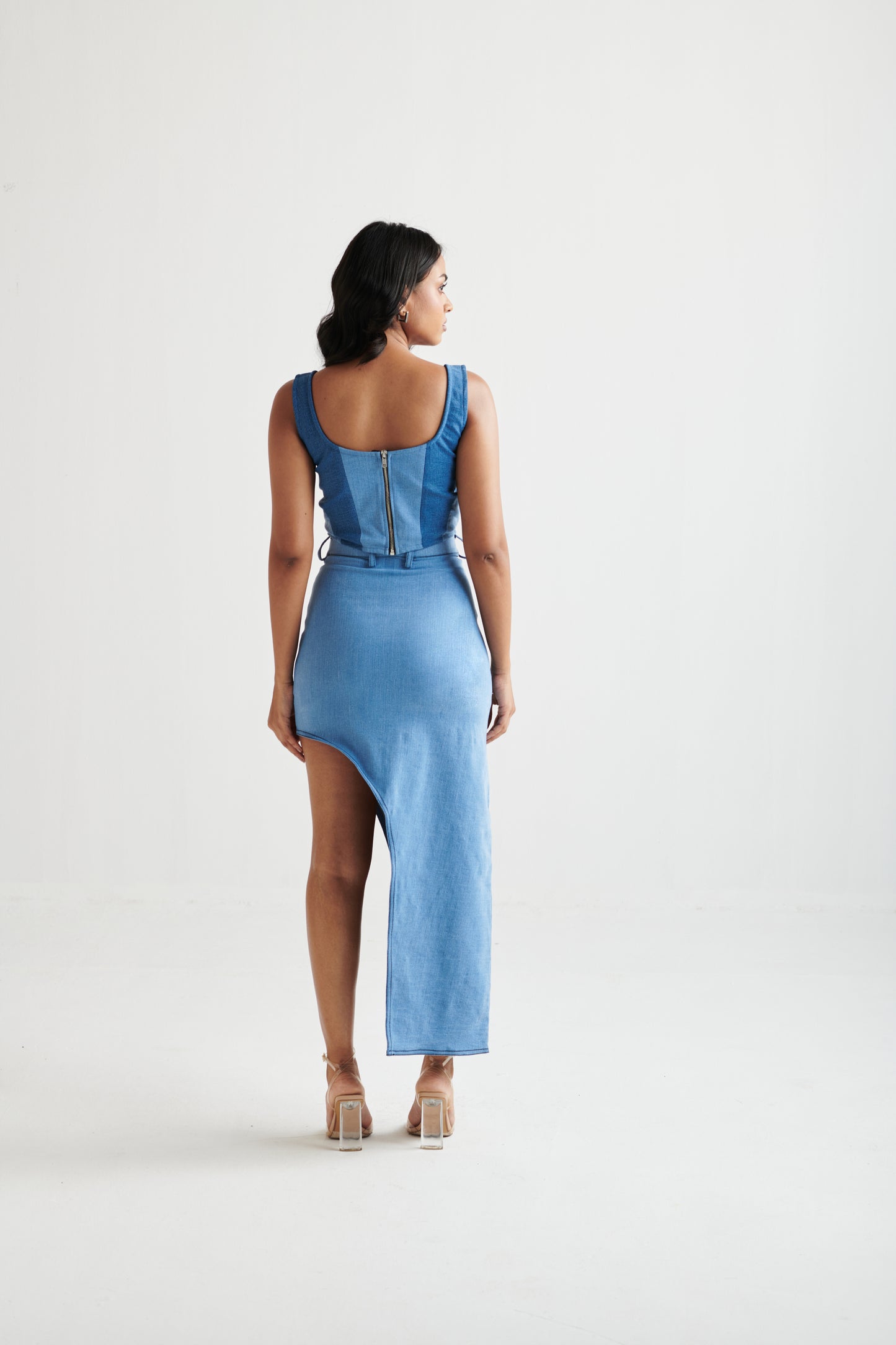 Asymmetric Denim Co-Ord Set