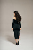 Off-Shoulder Midi Dress