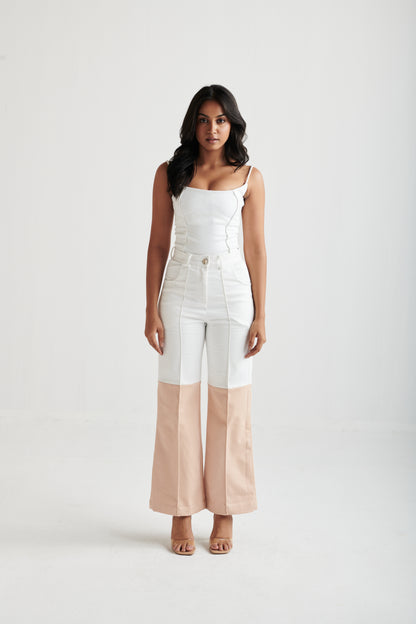 Ivory Denim Top