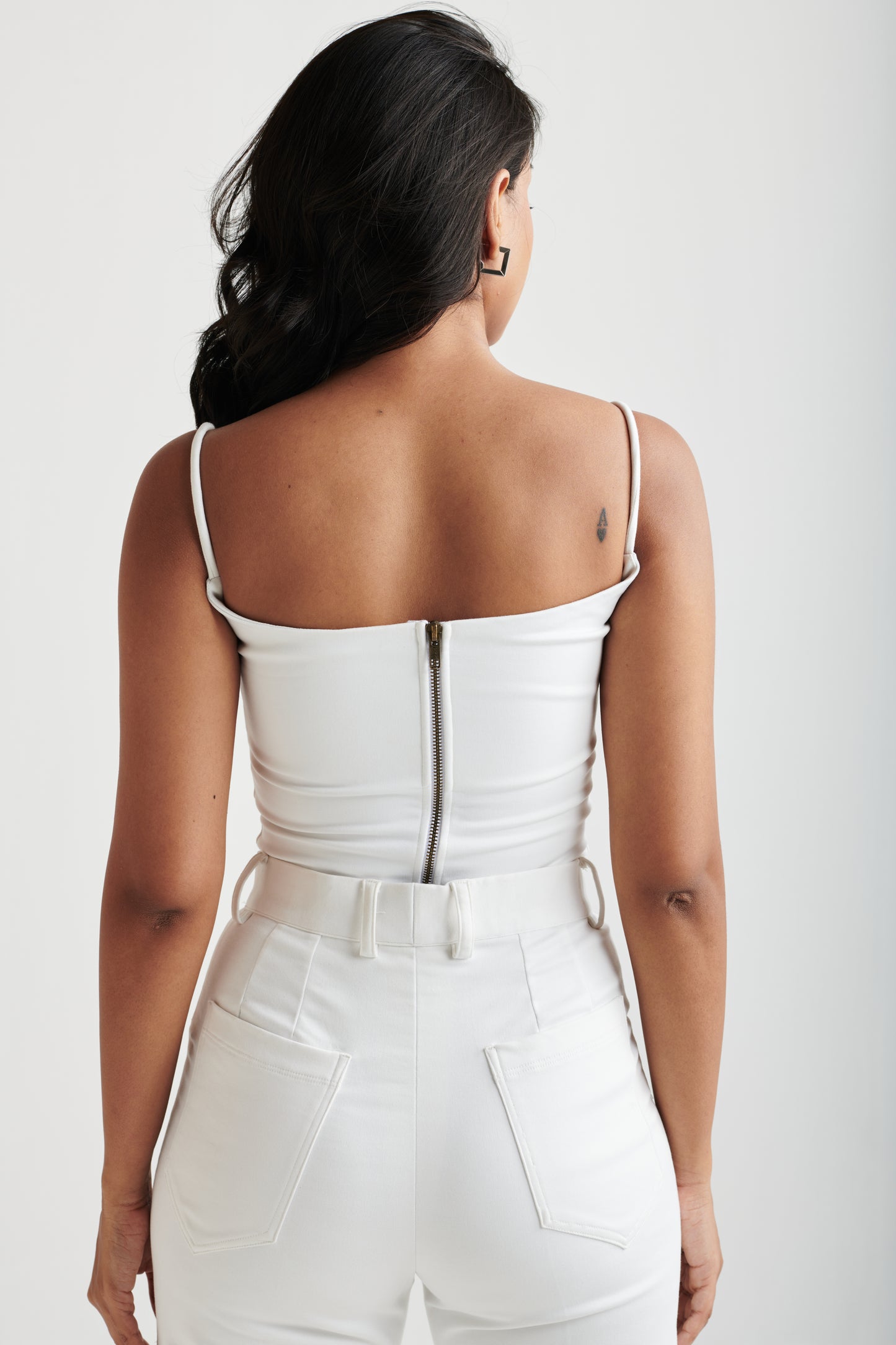 Ivory Denim Top