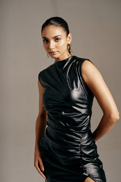 Faux leather Co-ord Set