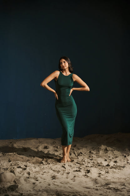 The Twist Dress – Emerald