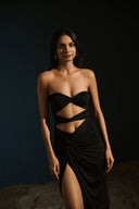 Cut-Out Bodysuit - Black