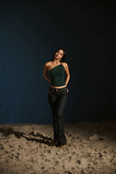 The One-Shoulder Top – Emerald