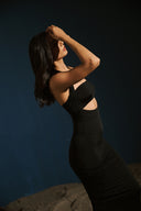 The Halter Dress- Black