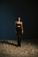 The Halter Dress- Black