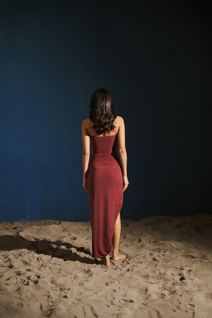 Cut-Out Bodysuit - Plum