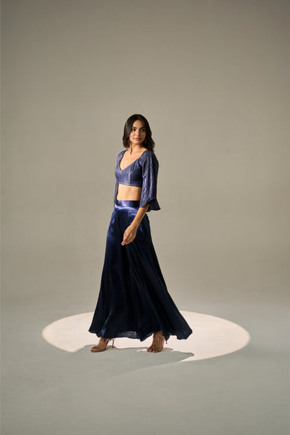 Midnight V-Neck Co-ord Set