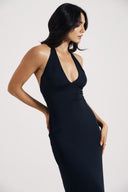 Black V-Neck Dress