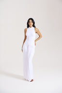 Ivory Sheer Back Dress