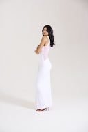 Ivory Sheer Back Dress