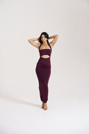 Berry Halter Dress
