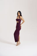 Berry Halter Dress