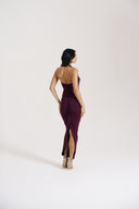 Berry Halter Dress