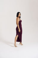 Berry Halter Dress