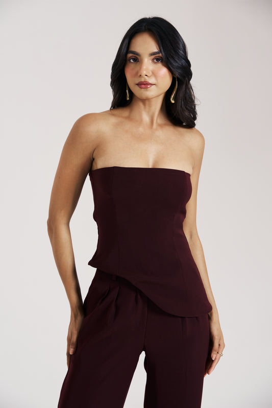 Asymmetric Corset Top