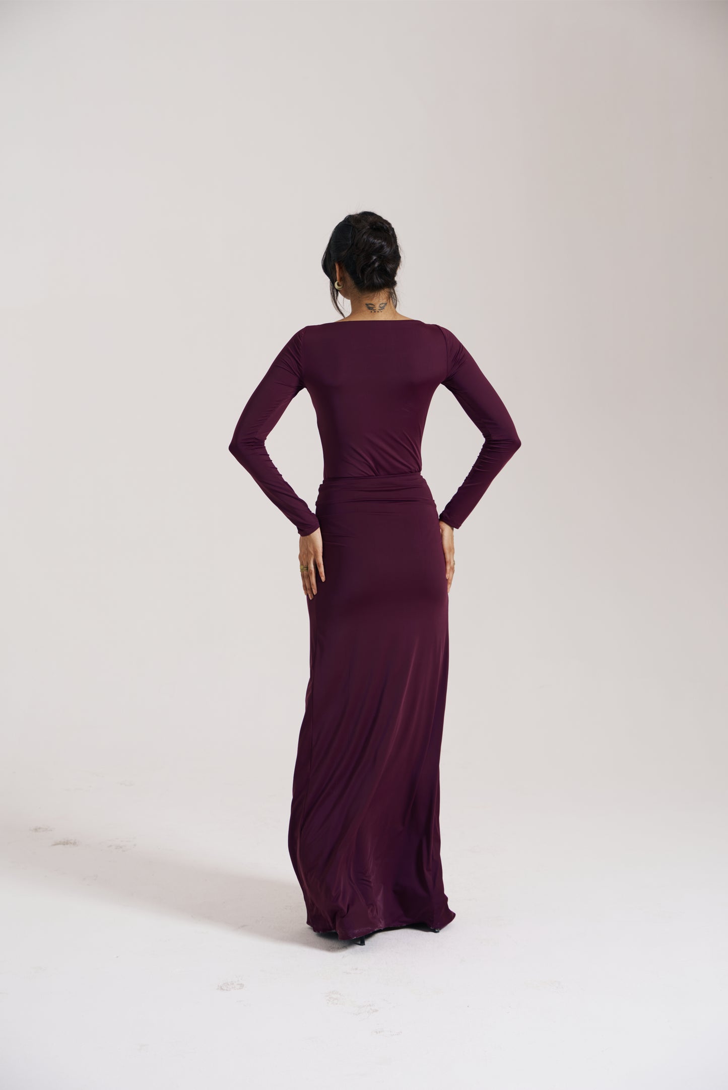 Berry Body Ruched Skirt