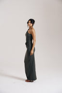 Olive One Shoulder Dress