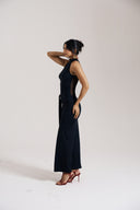 Black Sheer Back Dress