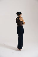 Black Sheer Back Dress