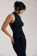 Black Sheer Back Dress