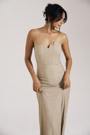 Embellished Strapless Dress