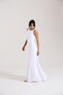 Asymmetric Ivory Dress