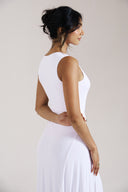 Asymmetric Ivory Dress
