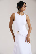 Asymmetric Ivory Dress